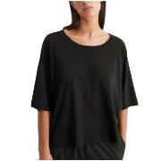 Marc O Polo Lounge Cropped Top Svart bomull X-Large Dam