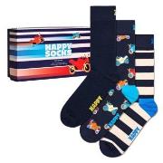 Happy socks Strumpor 3P Navy Socks Gift Box Flerfärgad Strl 36/40