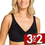 Damella BH Felice Soft Bra Svart bomull F 80 Dam