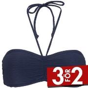 Damella Olivia Textured Padded Bikini Bra Marin nylon 38 Dam