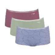 Sloggi Trosor 3P GO Crush Hipster Shorts Flerfärgad-2 bomull Small Dam