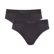 Sloggi Kalsonger 2P SLG Base Midi Briefs Svart bomull XX-Large Herr