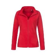 Stedman Active Fleece Jacket For Women Röd polyester XX-Large Dam