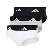 adidas Kalsonger 3P Active Flex Cotton Brief 314 Vit/Grå bomull XX-Lar...