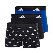 adidas Kalsonger 3P Active Flex Cotton Trunk Svart Mönster bomull Larg...