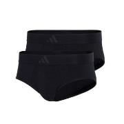 adidas Kalsonger 2P Active Flex Cotton 3 Stripes Brief Svart bomull XX...