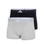 adidas Kalsonger 2P Active Flex Cotton Body Trunk Svart/Grå bomull XX-...