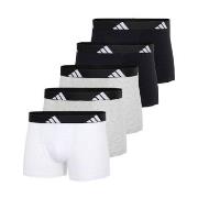 adidas Kalsonger 5P Active Flex Trunks Vit/Grå bomull Large Herr