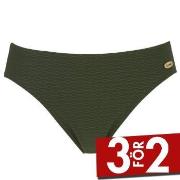 Damella Brigitte Textured Bikini Brief Mörkgrön nylon 48 Dam