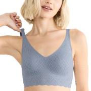 Sloggi BH ZERO Feel Bliss Bralette Blå/Grå X-Small Dam
