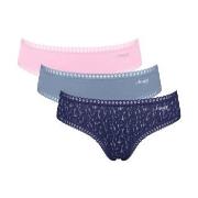 Sloggi Trosor 3P GO Crush Hipster Briefs Flerfärgad-2 bomull Large Dam