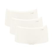 Sloggi Trosor 3P GO Crush Hipster Shorts Elfenben bomull Medium Dam