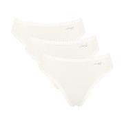 Sloggi Trosor 3P GO Crush High Leg Briefs Elfenben bomull Medium Dam