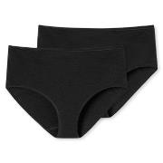 Schiesser Trosor 2P 95-5 Organic Cotton Midi Briefs Svart bomull 4XL D...