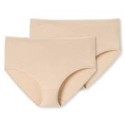Schiesser Trosor 2P 95-5 Organic Cotton Midi Briefs Beige bomull XX-La...