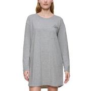 Triumph Long Sleeve Nightdress Grå bomull 44 Dam