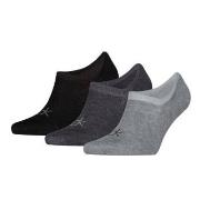 Calvin Klein Strumpor 3P Footie Men Socks High Cut Grå Strl 43/46 Herr
