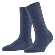Falke Strumpor Women Brick Wall Boot Socks Jeansblå Strl 39/42 Dam