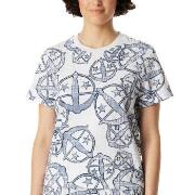 Schiesser Mix and Relax Short Sleeve Shirt Vit Mönstrad bomull Large D...