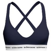 Björn Borg BH Logo Bralette Marin bomull X-Small Dam