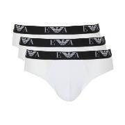 Armani Stretch Jersey Briefs With Logo Kalsonger 3P Vit bomull Medium ...