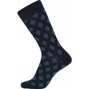 JBS Strumpor 2P Patterned Cotton Socks Blåruta Strl 40/47 Herr