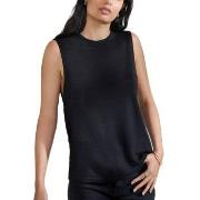 Bread and Boxers Soft Fiber Tank Top Svart viskos X-Small Dam