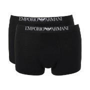 Armani Viscose Jersey Boxer Kalsonger 2P Svart viskos Large Herr
