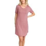 Damella Bamboo Plain Short Sleeve Nightdress Rosa Bambu Small Dam