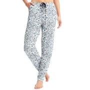 Calida Favourites Tiles Pyjama Trousers Vit/Blå bomull Medium Dam