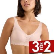 Sloggi BH ZERO Feel Bliss Soft Bra Ljusrosa Large Dam