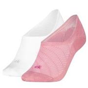 Calvin Klein Strumpor 2P Footie Socks Soft Lyocell Blend Vit/Rosa One ...