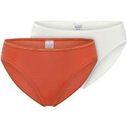 Schiesser Trosor 2P Modal Essentials Tai Colored Orange/Vit modal 46 D...