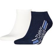 Tommy Hilfiger Strumpor 2P Cotton Logo Stripe Sneaker Socks Vit/Marin ...