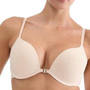 Triumph BH Pure Micro Push Up Bra With Front Closure Beige A 85 Dam