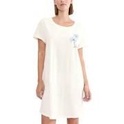 Triumph Nightdress Short Sleeve Offwhite bomull 48 Dam