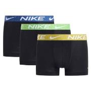 Nike Kalsonger 3P Everyday Essentials Micro Trunks Svart/Grön nylon X-...