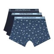 Armani Logo Boxer With Long Leg Kalsonger 3P Marin/Blå bomull Large He...