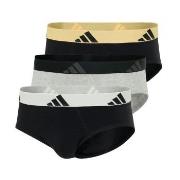 adidas Kalsonger 3P Active Flex Cotton Brief Grå/Svart bomull X-Large ...