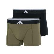 adidas Kalsonger 2P Active Flex Cotton Body Trunk Svart/Grön bomull La...