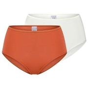 Schiesser Trosor 2P Modal Essentials Midi Slips Orange/Vit modal 38 Da...