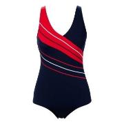 Trofe Chlorine-resistant Swimsuit Marin/Röd  polyester 48 Dam