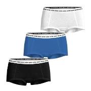 Björn Borg Trosor 3P Logo Boxers Shorts Svart/Blå bomull X-Large Dam