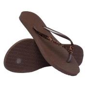 Havaianas Slim Glitter II Mörkbrun Strl 37/38 Dam