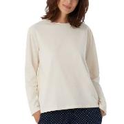 Schiesser Women Mix and Relax Long Sleeved Shirt Creme bomull 42 Dam