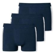 Schiesser Kalsonger 3P 95-5 Stretch Shorts Mörkblå bomull Small Herr