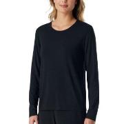 Schiesser Women Mix and Relax Longsleeved Shirt Svart modal 36 Dam