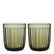 Iittala - Raami Dricksglas 26 cl 2-pack Mossgrön