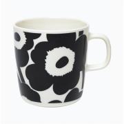 Marimekko - Unikko Mugg 40 cl Svart/Vit