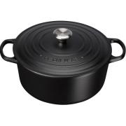 Le Creuset - Signature Gjutjärnsgryta rund 26 cm 5,3 L matte black